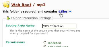 Autehlo website password protection screenshot